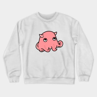 cute flapjack octopus mendako cartoon drawing design Crewneck Sweatshirt